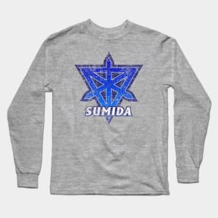 Sumida Ward of Tokyo Japanese Symbol Distressed Long Sleeve T-Shirt